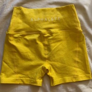 Alphalete Yellow Revival Shorts